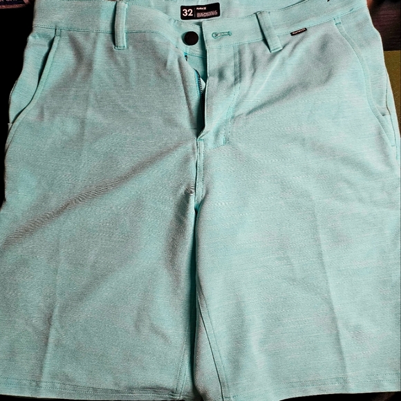 Hurley mint blue H2O-Dri shorts. - Picture 1 of 4